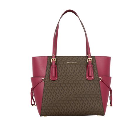 handbags rasberry michael kors look|michael kors leather tote.